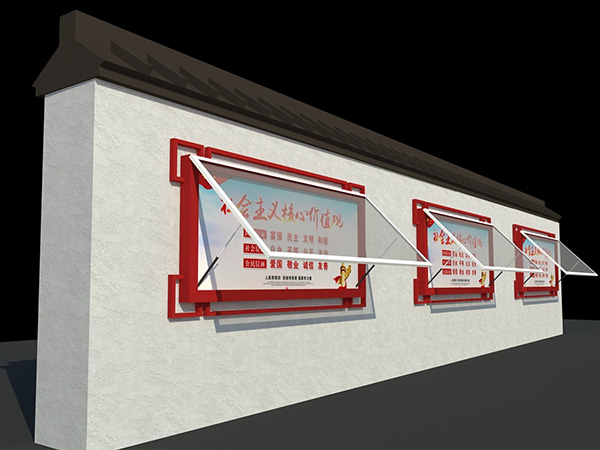 掛墻式黨建宣傳欄，款式眾多——【巨匠標(biāo)識(shí)，標(biāo)識(shí)制作廠家】